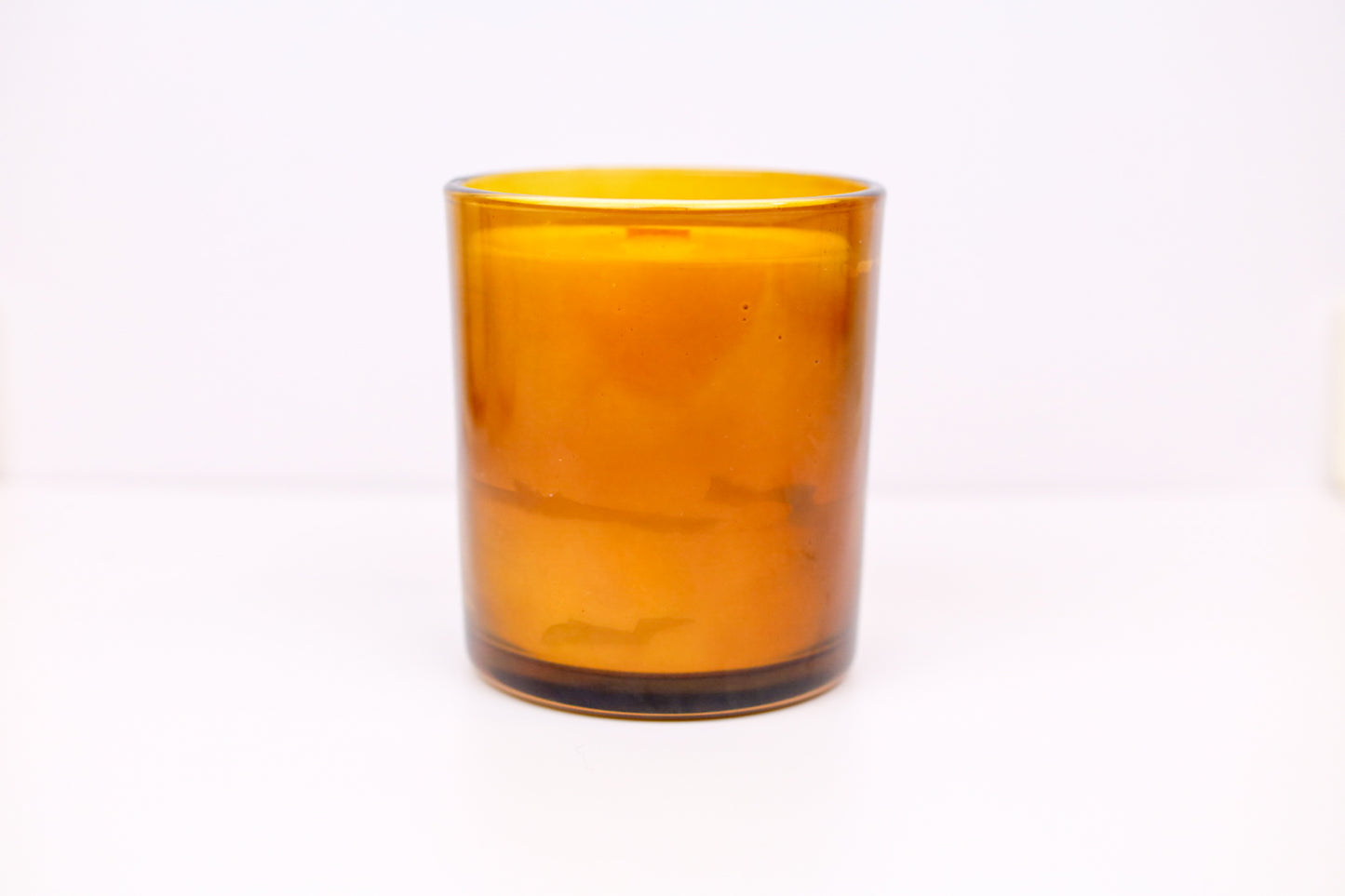10 Private Label 12oz Amber Coconut-Apricot Candles (Unlabeled)