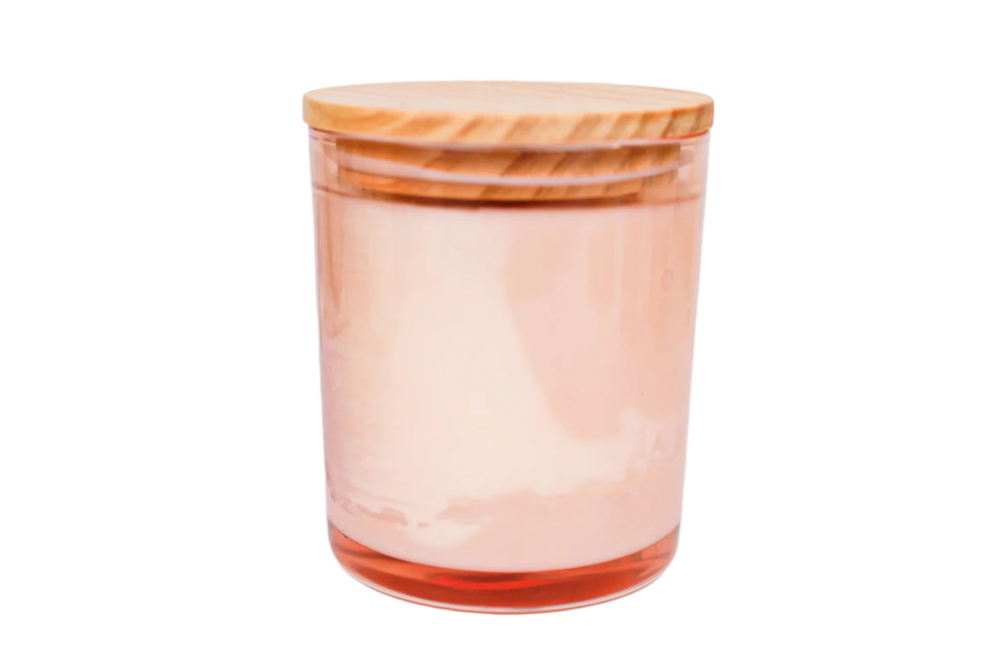 10 Private Label 8oz Rose Coconut-Apricot Candles w/ Lid (Unlabeled)