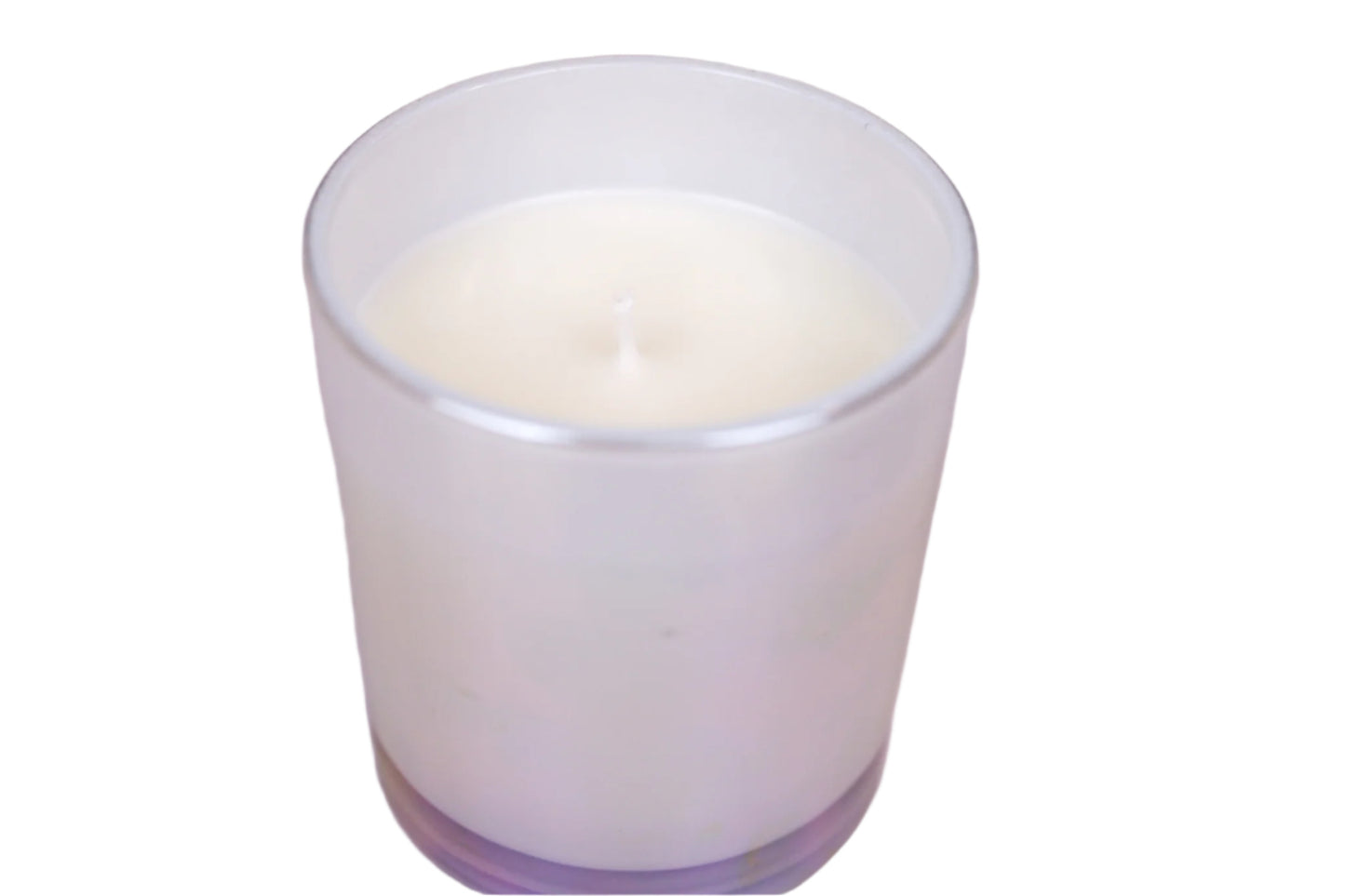 10 Private Label 12oz Iridescent Coconut-Apricot Candles w/Lid (Unlabeled)
