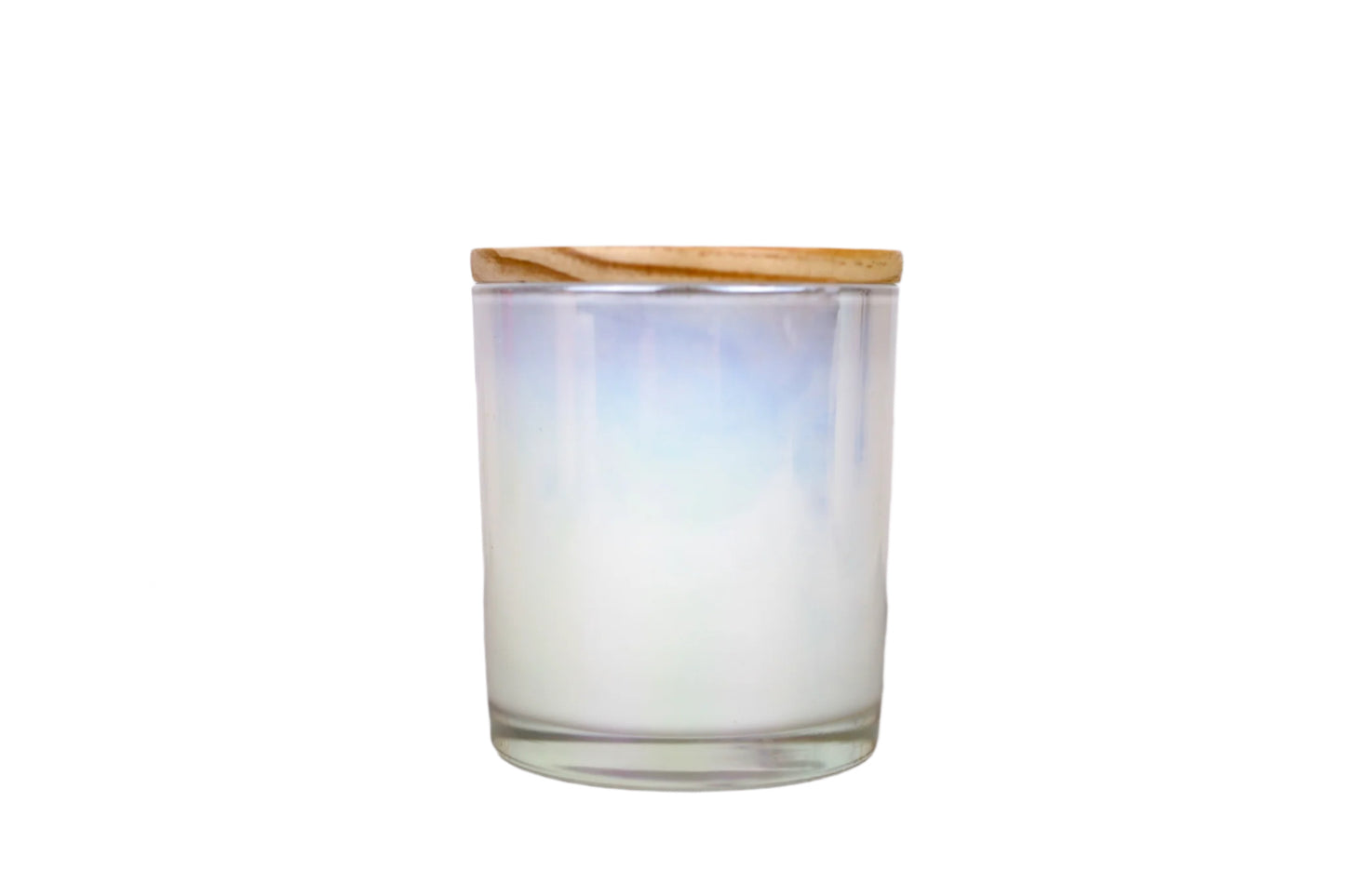 10 Private Label 8 oz Iridescent Coconut-Apricot Candles (Unlabeled)