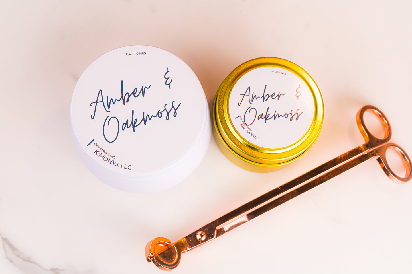 Scented Tin Candles | 8oz & 4oz | Coconut Apricot Wax | Handmade