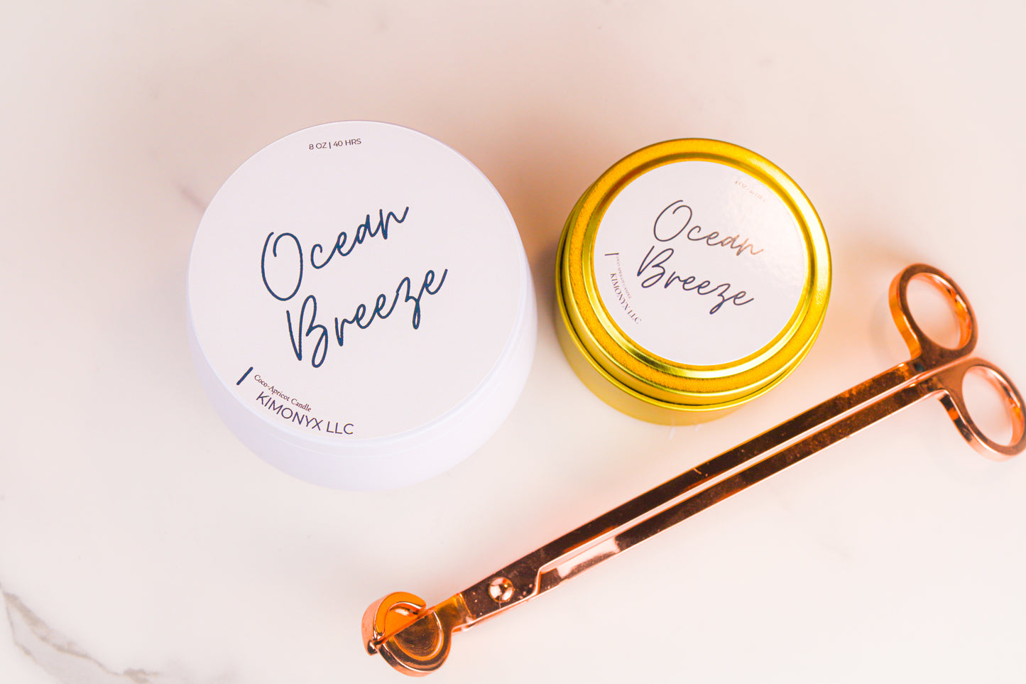 Scented Tin Candles | 8oz & 4oz | Coconut Apricot Wax | Handmade