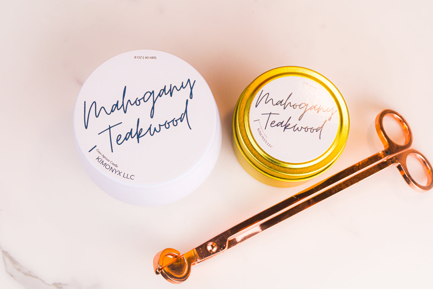 Scented Tin Candles | 8oz & 4oz | Coconut Apricot Wax | Handmade