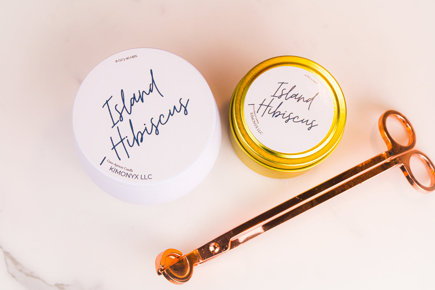 Scented Tin Candles | 8oz & 4oz | Coconut Apricot Wax | Handmade