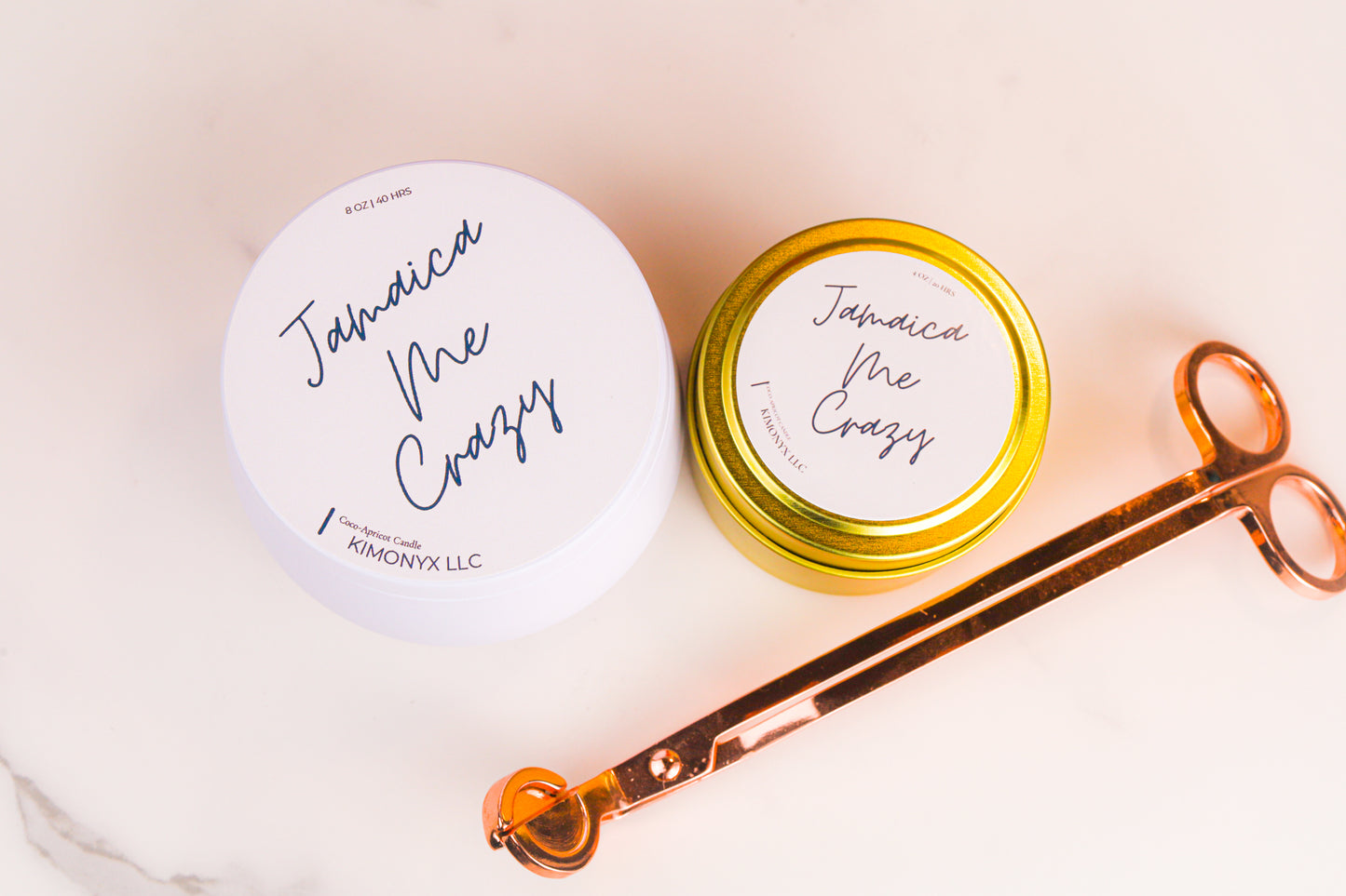 Scented Tin Candles | 8oz & 4oz | Coconut Apricot Wax | Handmade