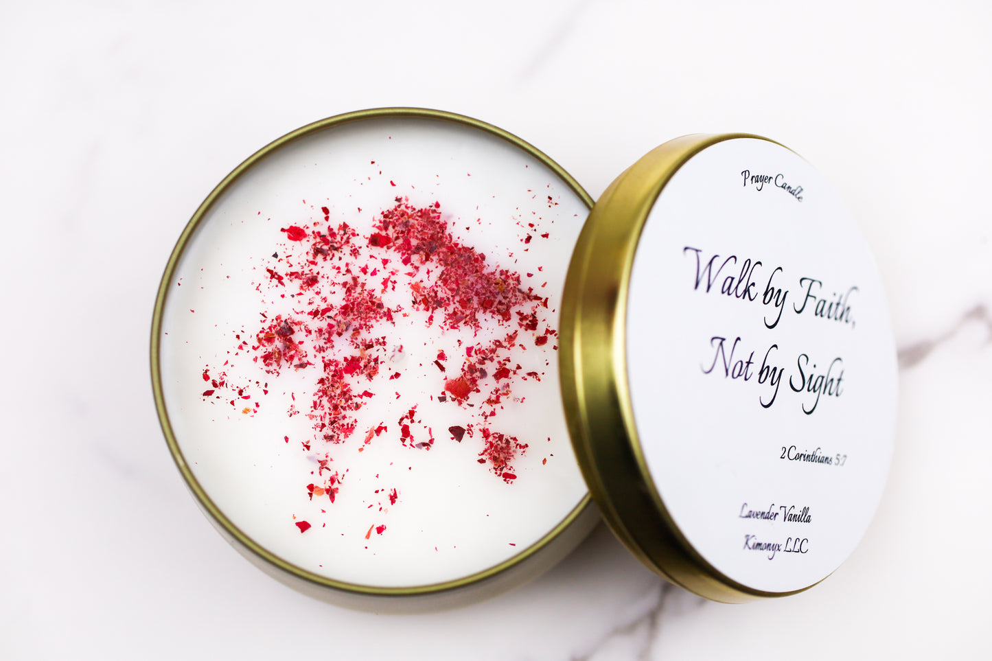 Scented Prayer Candle | Bible Verses | Coconut-Apricot Candle | Altar, Rituals